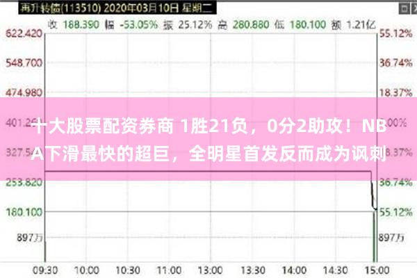 十大股票配资券商 1胜21负,0分2助攻!NBA下滑最快的超巨,全明星首发反而成为讽刺