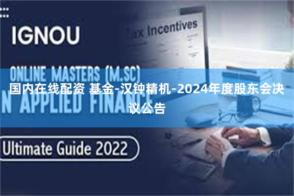 国内在线配资 基金-汉钟精机-2024年度股东会决议公告
