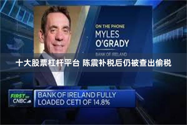 十大股票杠杆平台 陈震补税后仍被查出偷税